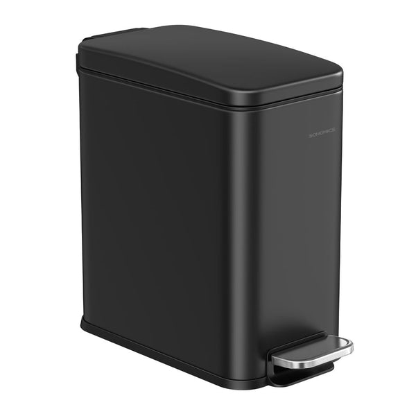 Songmics Κάδος Απορριμμάτων για το Μπάνιο - 5L - Black - LTB560B05