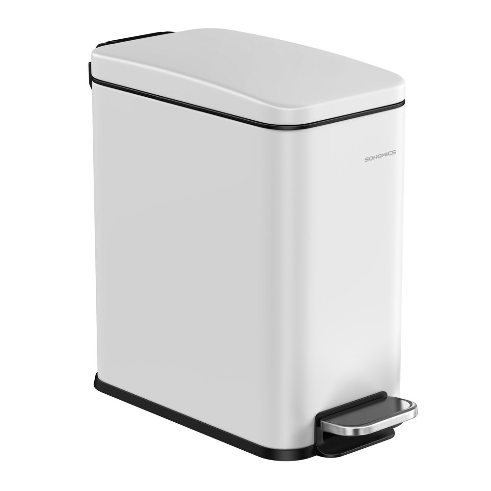 Songmics Κάδος Απορριμμάτων για το Μπάνιο - 5L - White - LTB560W05