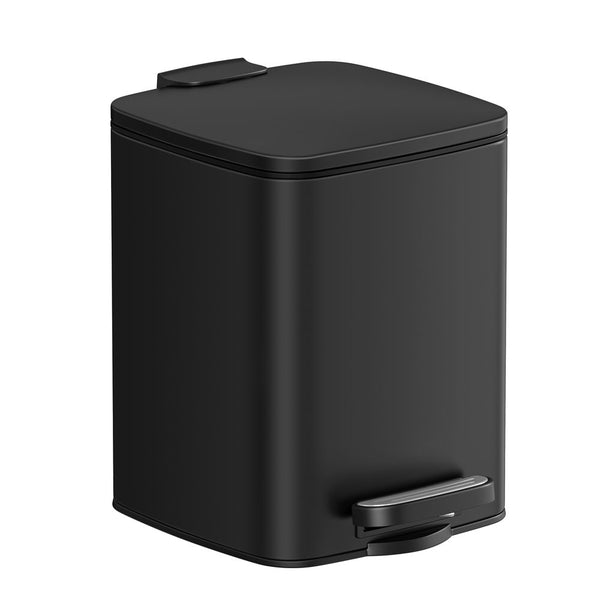 Songmics Κάδος Απορριμμάτων για το Μπάνιο - 6L - Black - LTB590B0602
