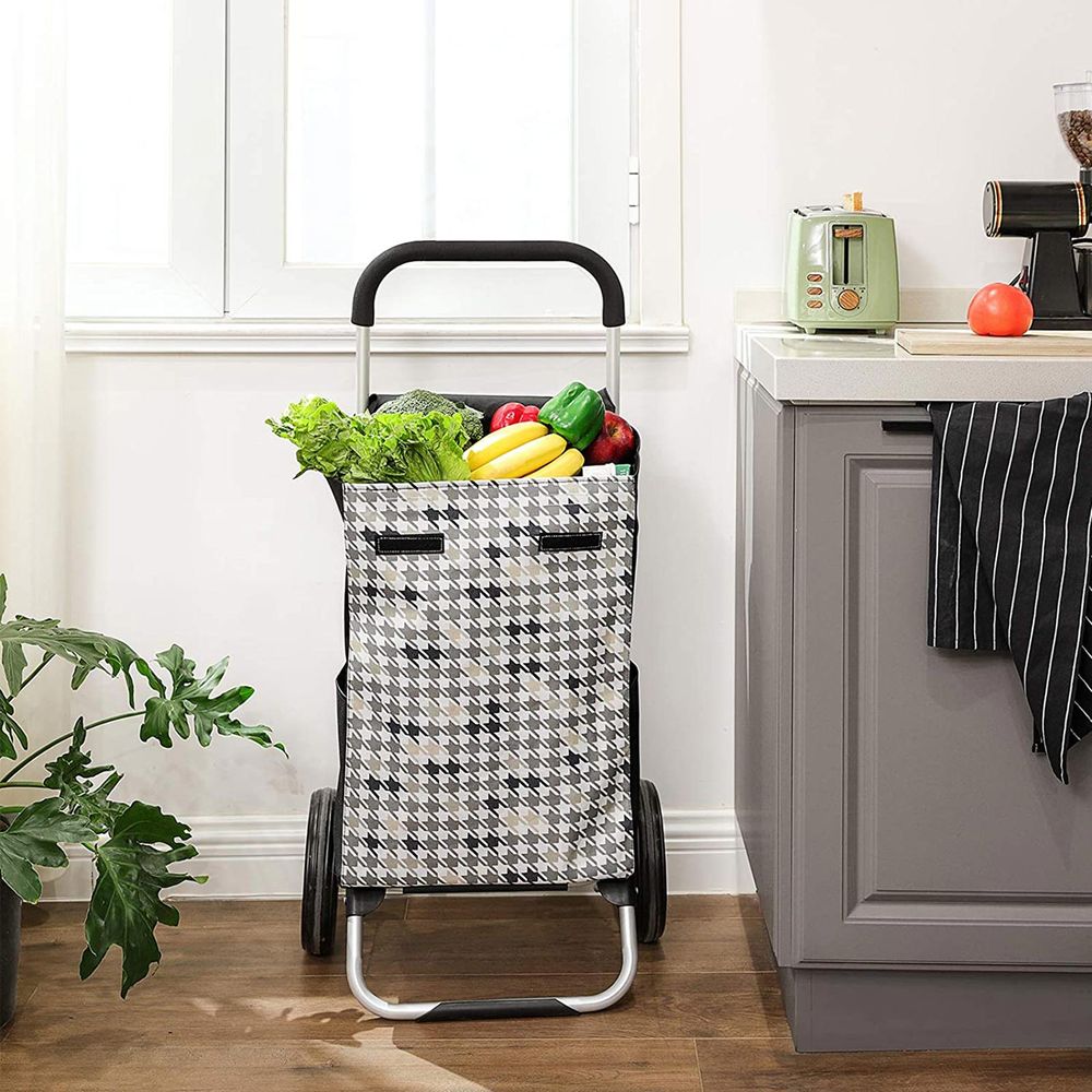 Songmics Καρότσι Αγορών - 40L - Black - KST06BF