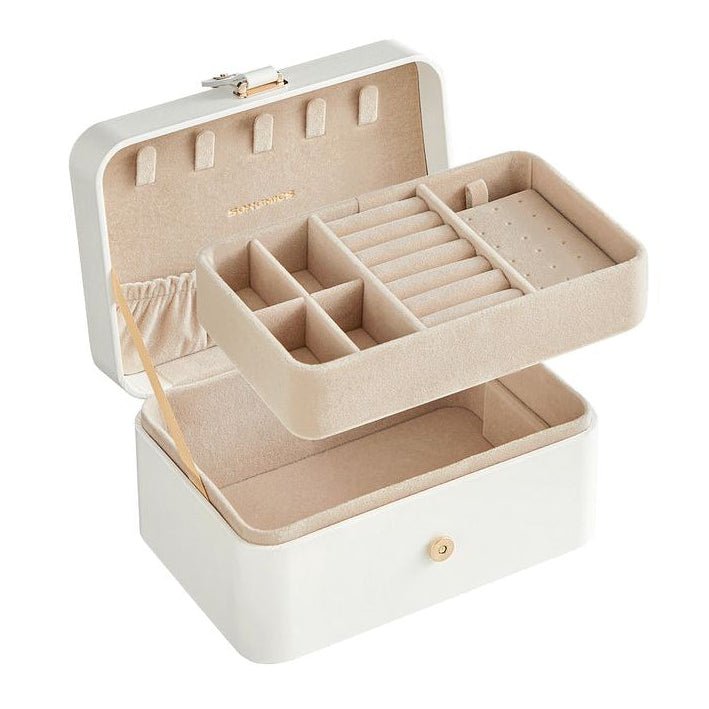 Songmics Κοσμηματοθήκη Ταξιδίου - Cloud White - JBC166W01