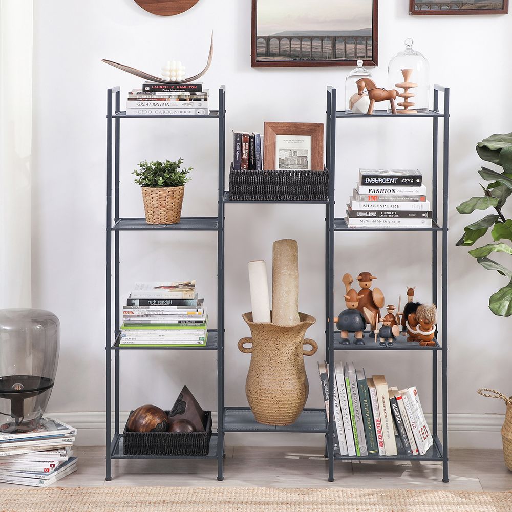 Songmics Μεταλλική Ραφιέρα 5 Επιπέδων - 38 x 30 x 128 cm - Black - BSC35BK