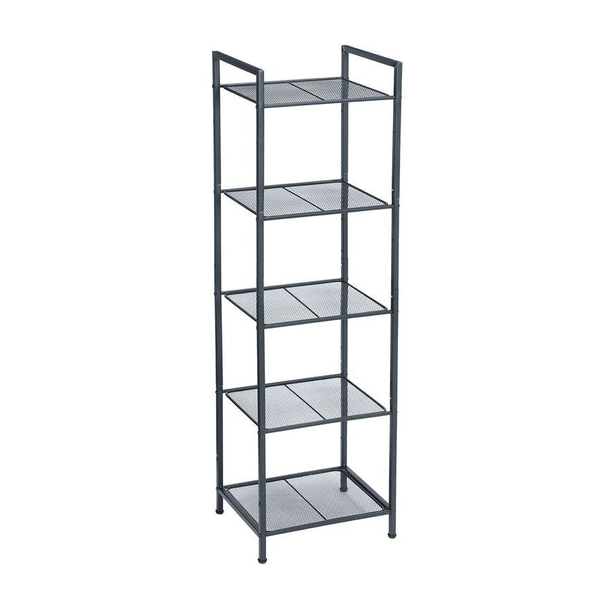 Songmics Μεταλλική Ραφιέρα 5 Επιπέδων - 38 x 30 x 128 cm - Black - BSC35BK