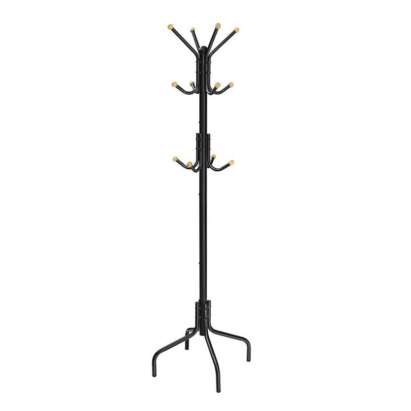 Songmics Μεταλλικός Καλόγερος - 55 x 180 cm - Black - RCR031B01
