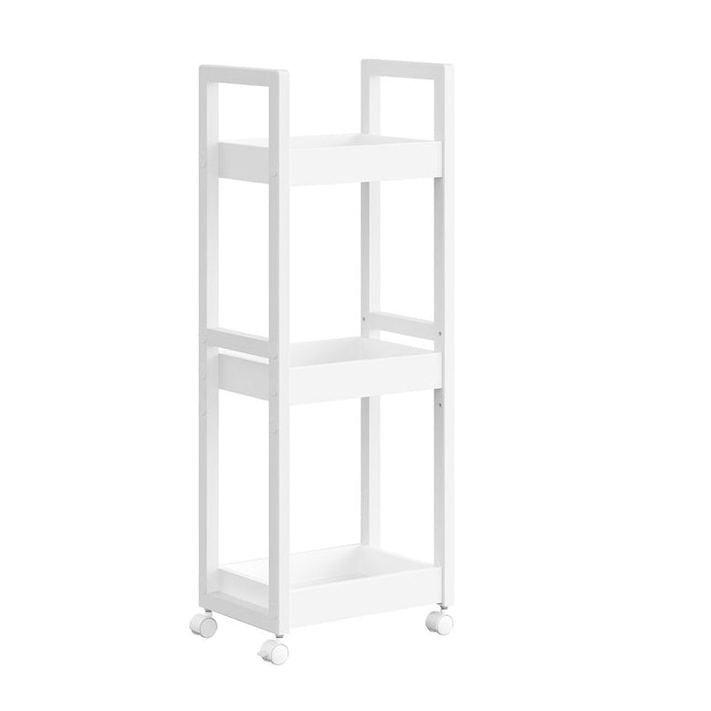Songmics Τρόλεϊ / Ραφιέρα Μπάνιου 3 Επιπέδων - 20 x 30 x 80 cm - White - BCB083W01