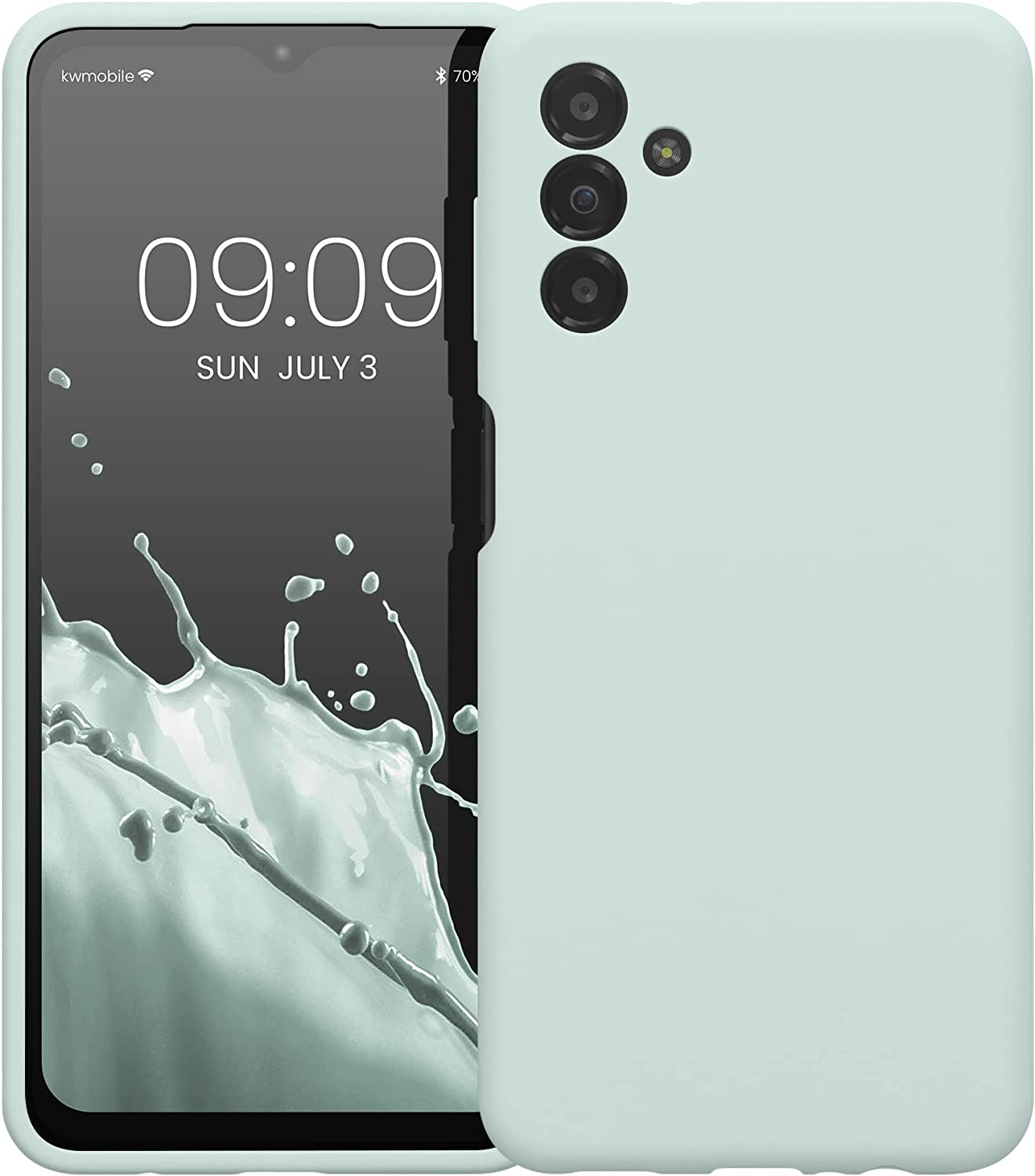 KW Samsung Galaxy A13 5G Θήκη Σιλικόνης Rubberized TPU - Cool Mint - 59453.200