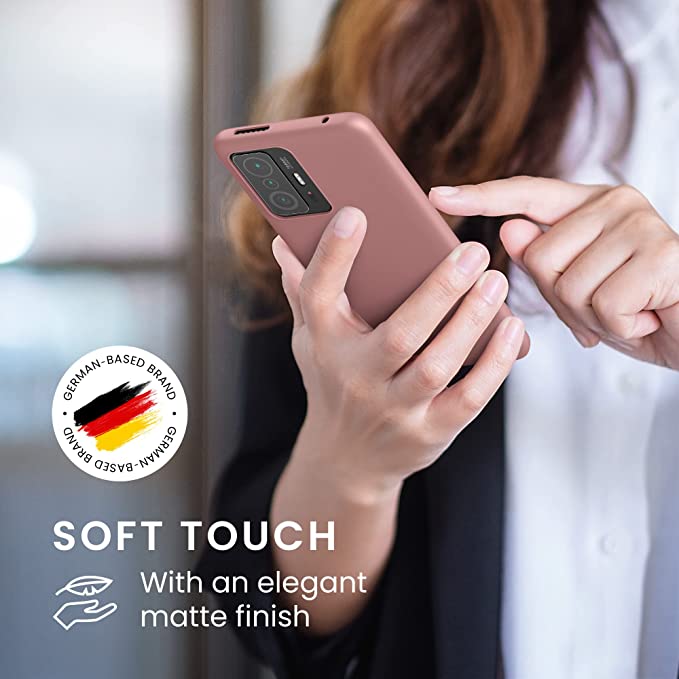 KW Xiaomi 11T / 11T Pro Θήκη Σιλικόνης TPU - Rose Tan - 56245.193