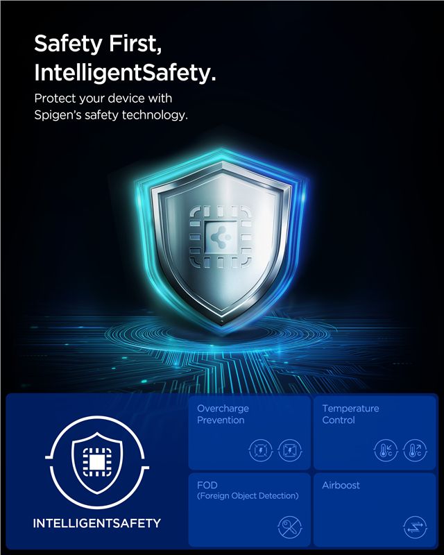 Spigen 3in1 Μαγνητικός Ασύρματος Φορτιστής MagSafe 25W Qi2.2 - ESSENTIAL EF323MQ - Black