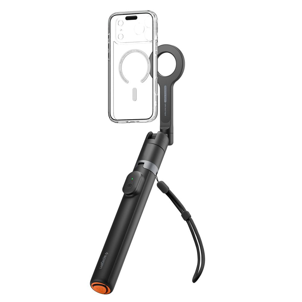 Spigen Ασύρματο MagSafe Selfie Stick με Τρίποδο και Bluetooth Τηλεχειριστήριο - S582W - Black