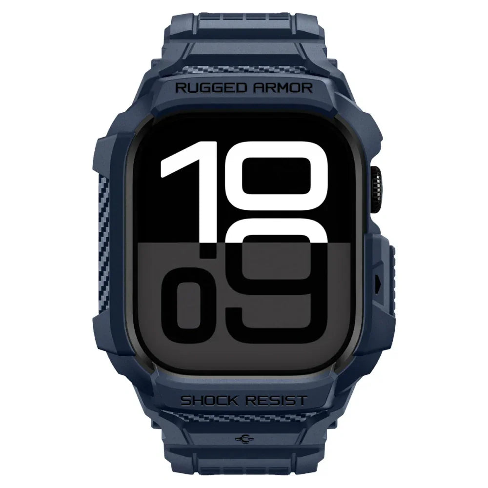 Spigen Λουράκι Apple Watch 10/11 - 42mm - Rugged Armor Pro V2 - Navy Blue - likebrands.gr