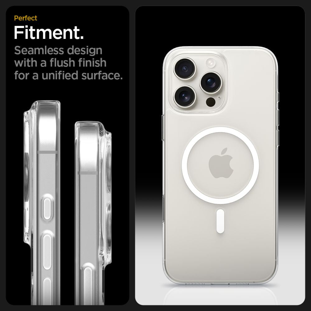 Spigen iPhone 16 Pro Max - Σκληρή Θήκη με MagSafe - Thin Fit T Mag - Clear / White