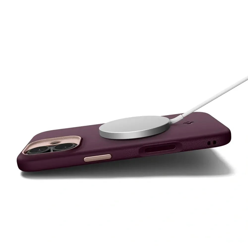 Spigen iPhone 17 - Nano Pop Mag - Θήκη Σιλικόνης με MagSafe - Burgundy Bean