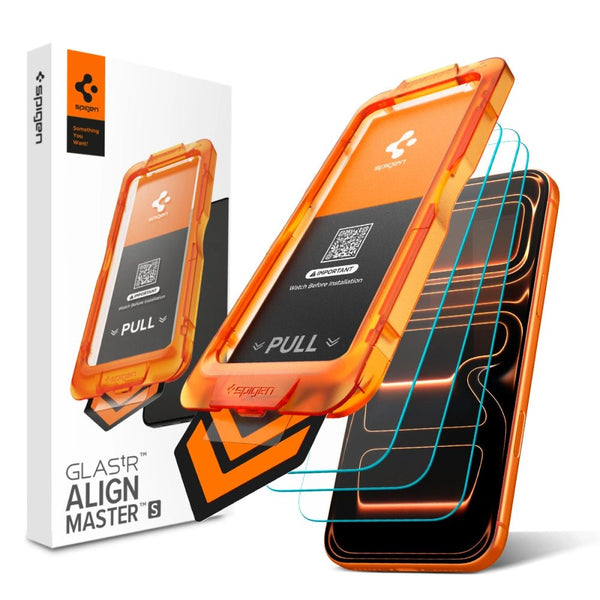 Spigen iPhone 17 Pro - Alm Glas.Tr Slim - Αντιχαρακτικό Γυαλί Οθόνης 9H - 3 Τεμάχια - Clear