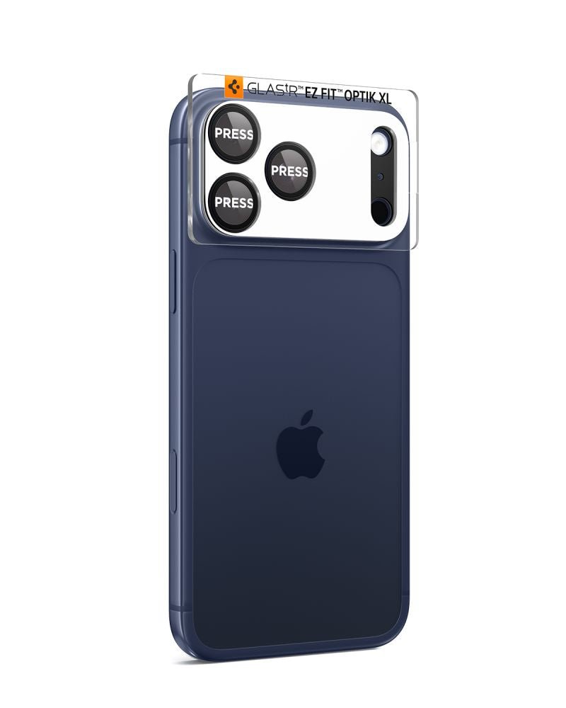 Spigen iPhone 17 Pro - Αντιχαρακτικό Γυαλί για την Κάμερα - Optik Pro XL Glas.TR EZ Fit - Black
