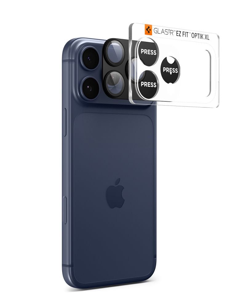 Spigen iPhone 17 Pro - Αντιχαρακτικό Γυαλί για την Κάμερα - Optik Pro XL Glas.TR EZ Fit - Black