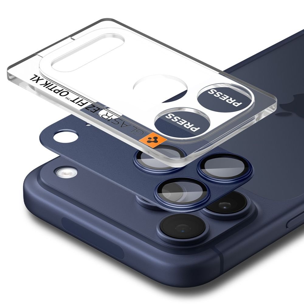 Spigen iPhone 17 Pro - Αντιχαρακτικό Γυαλί για την Κάμερα - Optik Pro XL Glas.TR EZ Fit - Blue