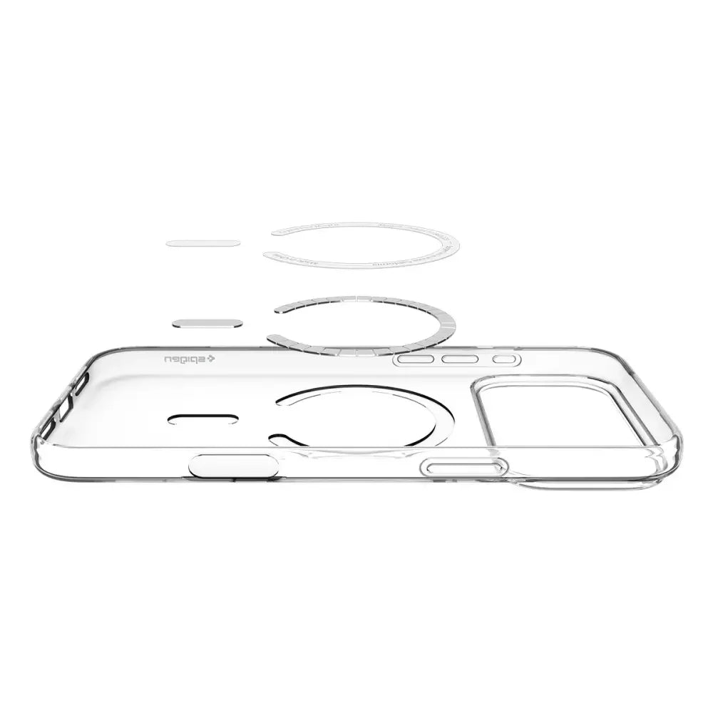 Spigen iPhone 17 Pro - Liquid Crystal Mag - Θήκη Σιλικόνης με MagSafe - Clear / White