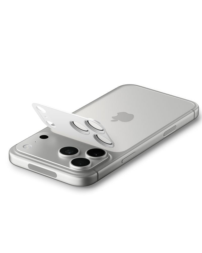 Spigen iPhone 17 Pro Max - Αντιχαρακτικό Γυαλί για την Κάμερα - Optik Pro XL Glas.TR EZ Fit - Silver