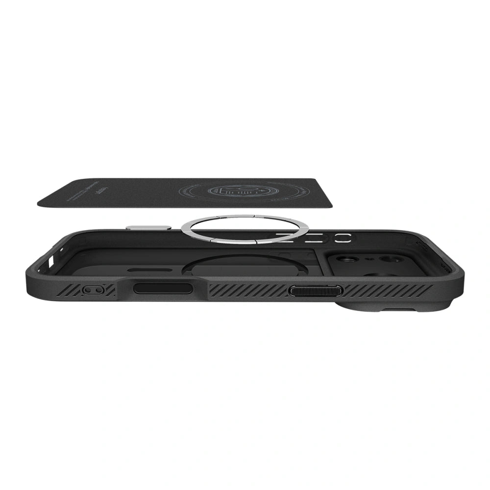 Spigen iPhone 17 Pro Max - Optik Armor Mag - Θήκη Σιλικόνης με Κάλυμμα για την Κάμερα και MagSafe - Black