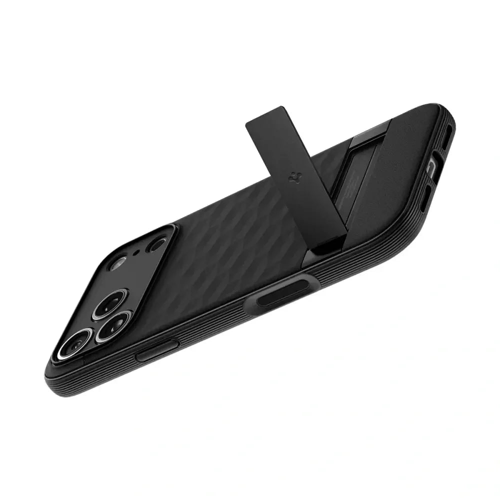 Spigen iPhone 17 Pro Max - Parallax S Mag - Θήκη Σιλικόνης με Σκληρό Πλαίσιο και MagSafe - Matte Black