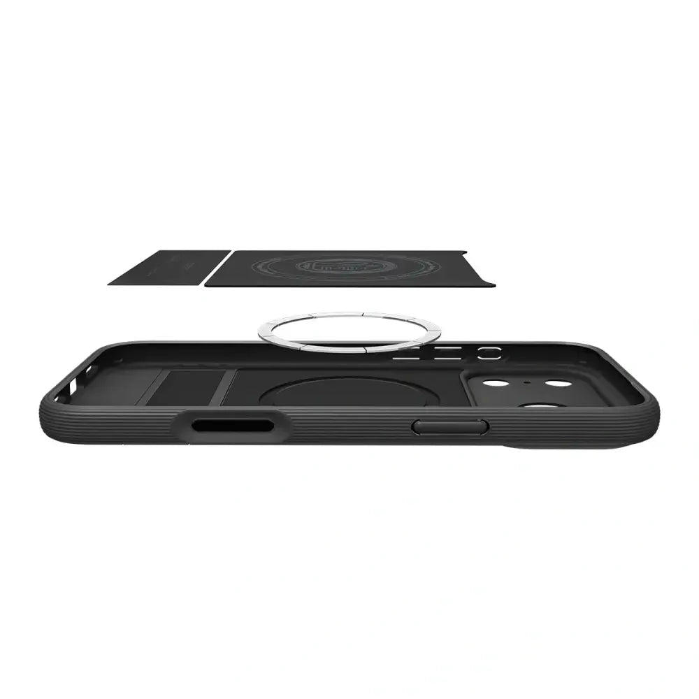 Spigen iPhone 17 Pro Max - Parallax S Mag - Θήκη Σιλικόνης με Σκληρό Πλαίσιο και MagSafe - Matte Black