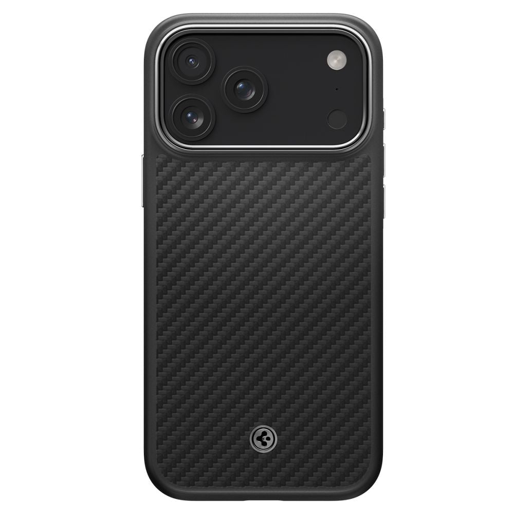 Spigen iPhone 17 Pro Max - Σκληρή Θήκη Aramid Fiber με MagSafe - Enzo Aramid T Mag - Black / Silver
