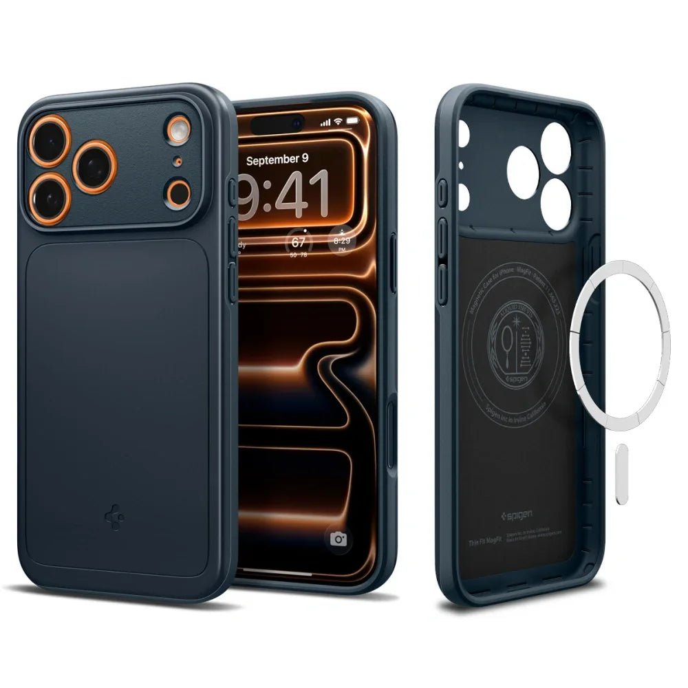 Spigen iPhone 17 Pro Max - Thin Fit Mag - Σκληρή Θήκη με MagSafe - Metal Slate