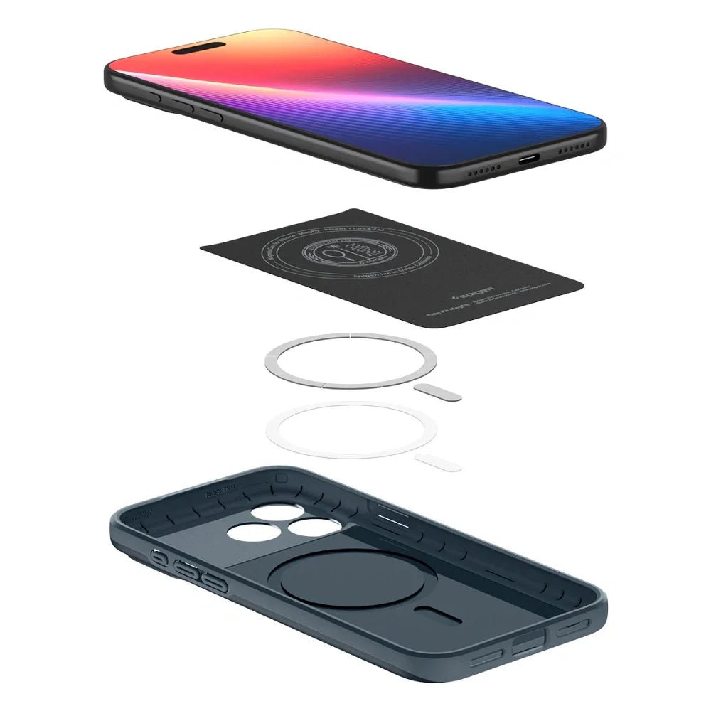 Spigen iPhone 17 Pro Max - Thin Fit Mag - Σκληρή Θήκη με MagSafe - Metal Slate