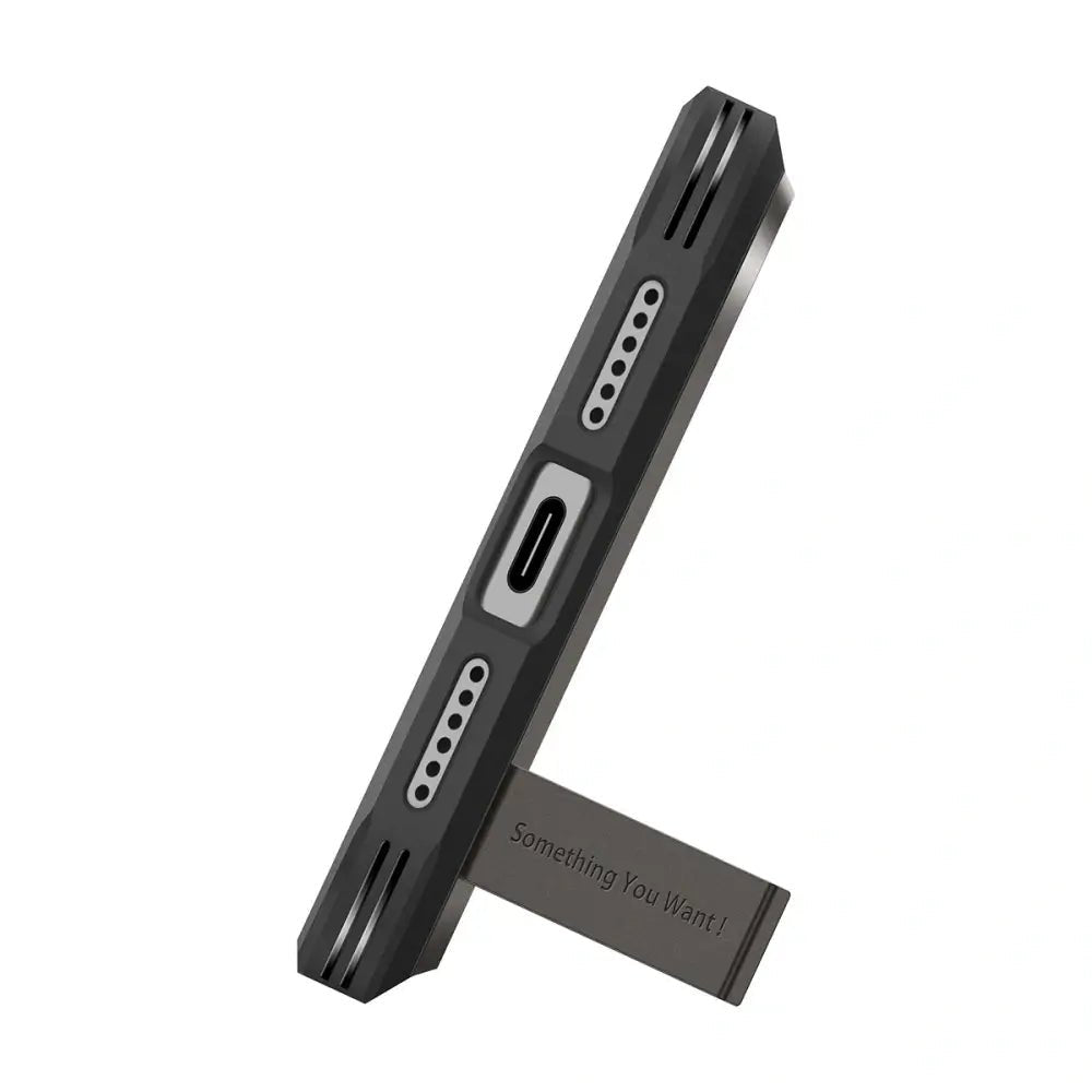 Spigen iPhone 17 Pro Max - Tough Armor T Mag - MagSafe Σκληρή Θήκη με Πλαίσιο Σιλικόνης και Σταντ - Gunmetal