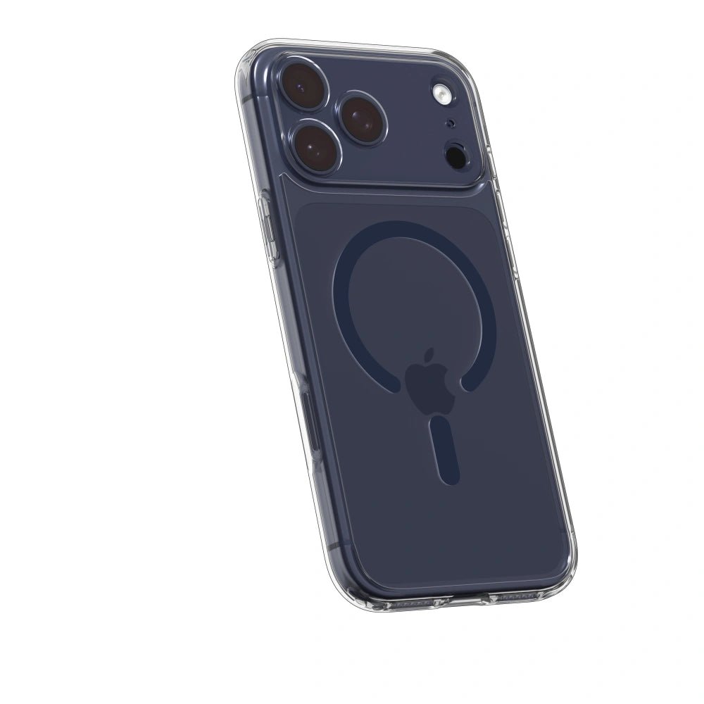 Spigen iPhone 17 Pro Max - Ultra Hybrid Mag - Σκληρή Θήκη με Πλαίσιο Σιλικόνης Και MagSafe - Clear / Deep Blue