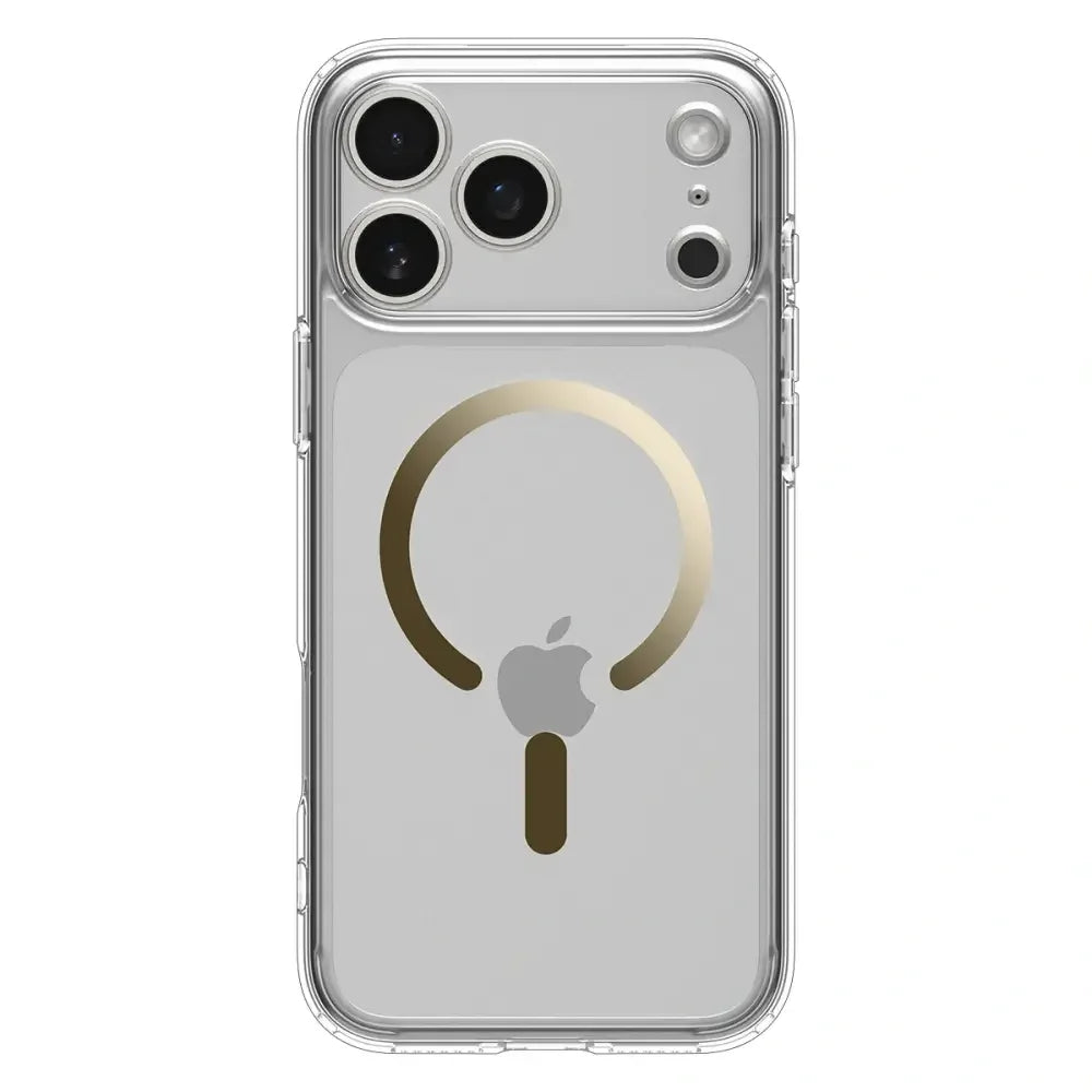 Spigen iPhone 17 Pro Max - Ultra Hybrid Mag - Σκληρή Θήκη με Πλαίσιο Σιλικόνης Και MagSafe - Clear / Gold