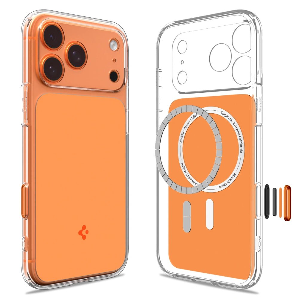 Spigen iPhone 17 Pro Max - Ultra Hybrid T Mag - Σκληρή Θήκη με Πλαίσιο Σιλικόνης Και MagSafe - Glossy Orange