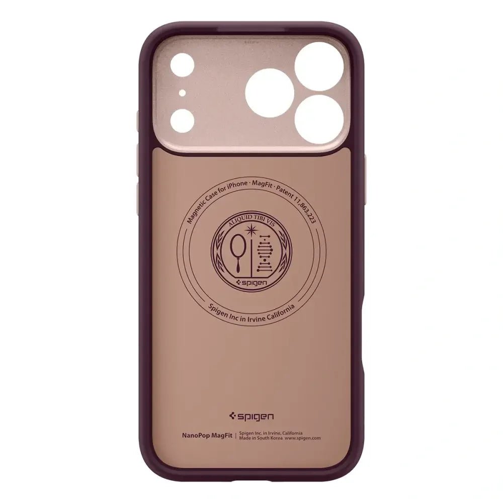 Spigen iPhone 17 Pro - Nano Pop Mag - Θήκη Σιλικόνης με MagSafe - Burgundy Bean