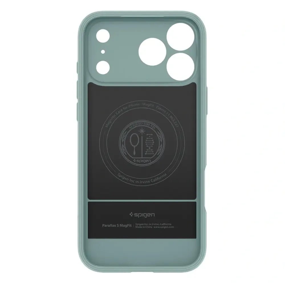 Spigen iPhone 17 Pro - Parallax S Mag - Θήκη Σιλικόνης με Σκληρό Πλαίσιο και MagSafe - Sage Green