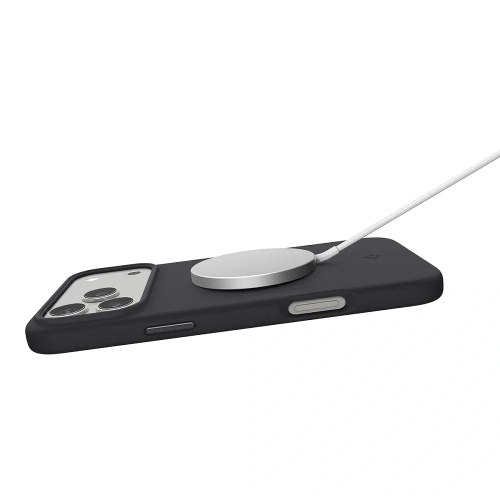 Spigen iPhone 17 Pro - Silicone Fit Mag - Θήκη Σιλικόνης με MagSafe - Black