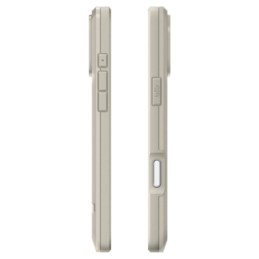 Spigen iPhone 17 Pro - Σκληρή Θήκη με Πλαίσιο Σιλικόνης και MagSafe - Classic LS - Stone