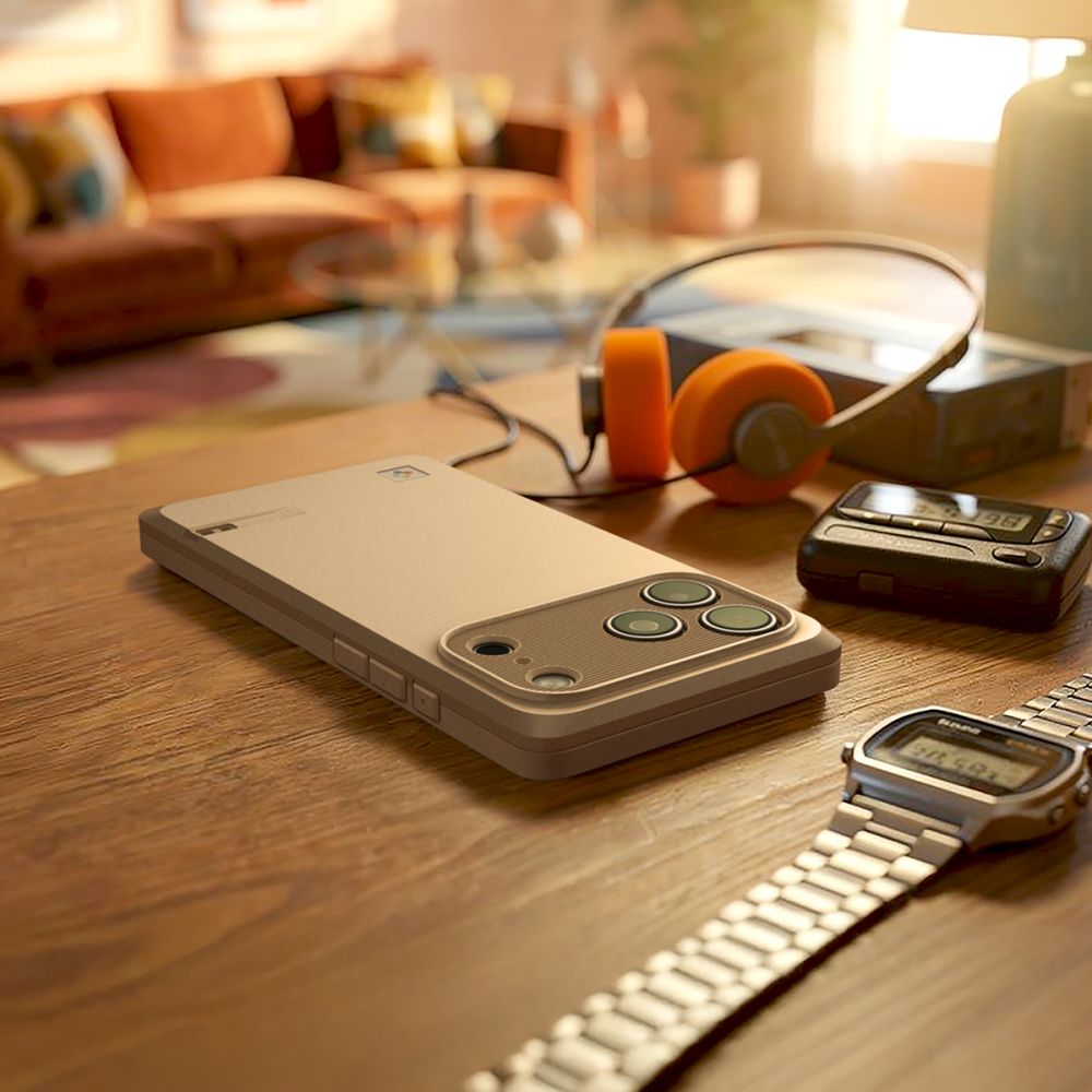 Spigen iPhone 17 Pro - Σκληρή Θήκη με Πλαίσιο Σιλικόνης και MagSafe - Classic LS - Stone