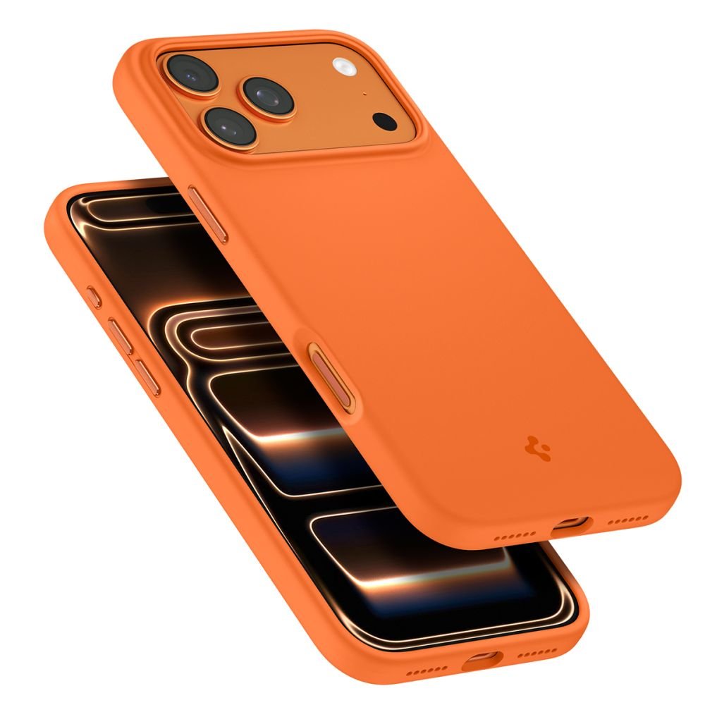 Spigen iPhone 17 Pro - Θήκη Σιλικόνης με MagSafe - Silicone Fit Mag - Cosmic Orange