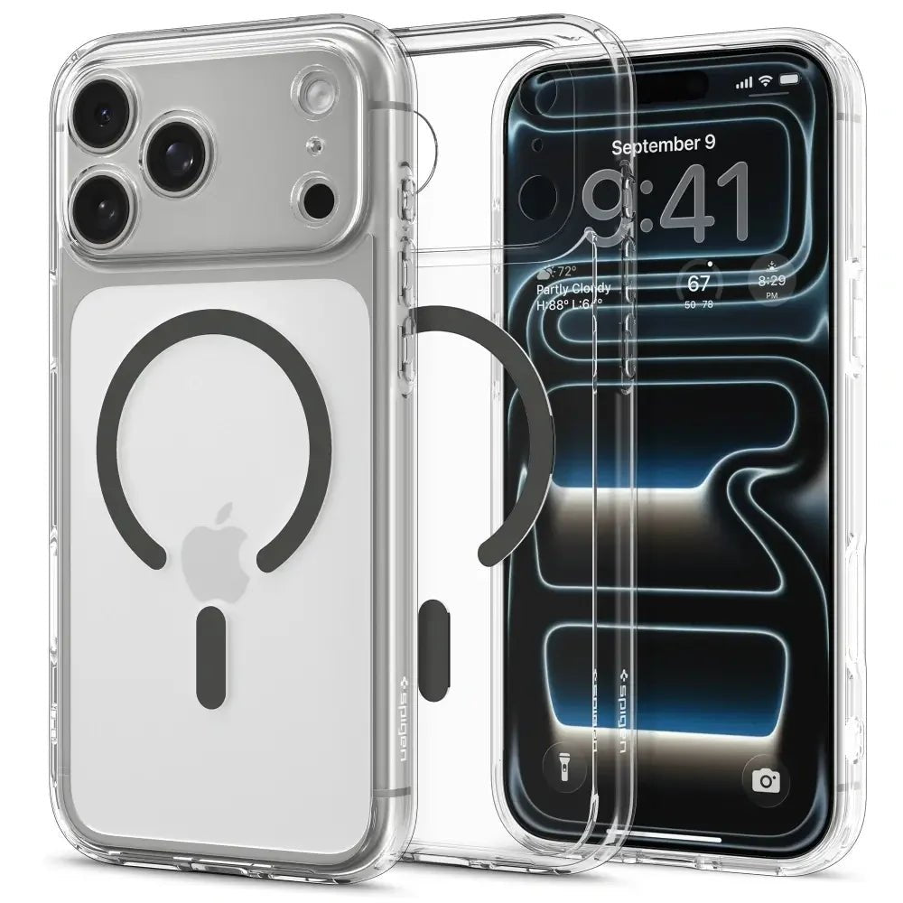 Spigen iPhone 17 Pro - Ultra Hybrid Mag - Σκληρή Θήκη με Πλαίσιο Σιλικόνης Και MagSafe - Clear / Graphite