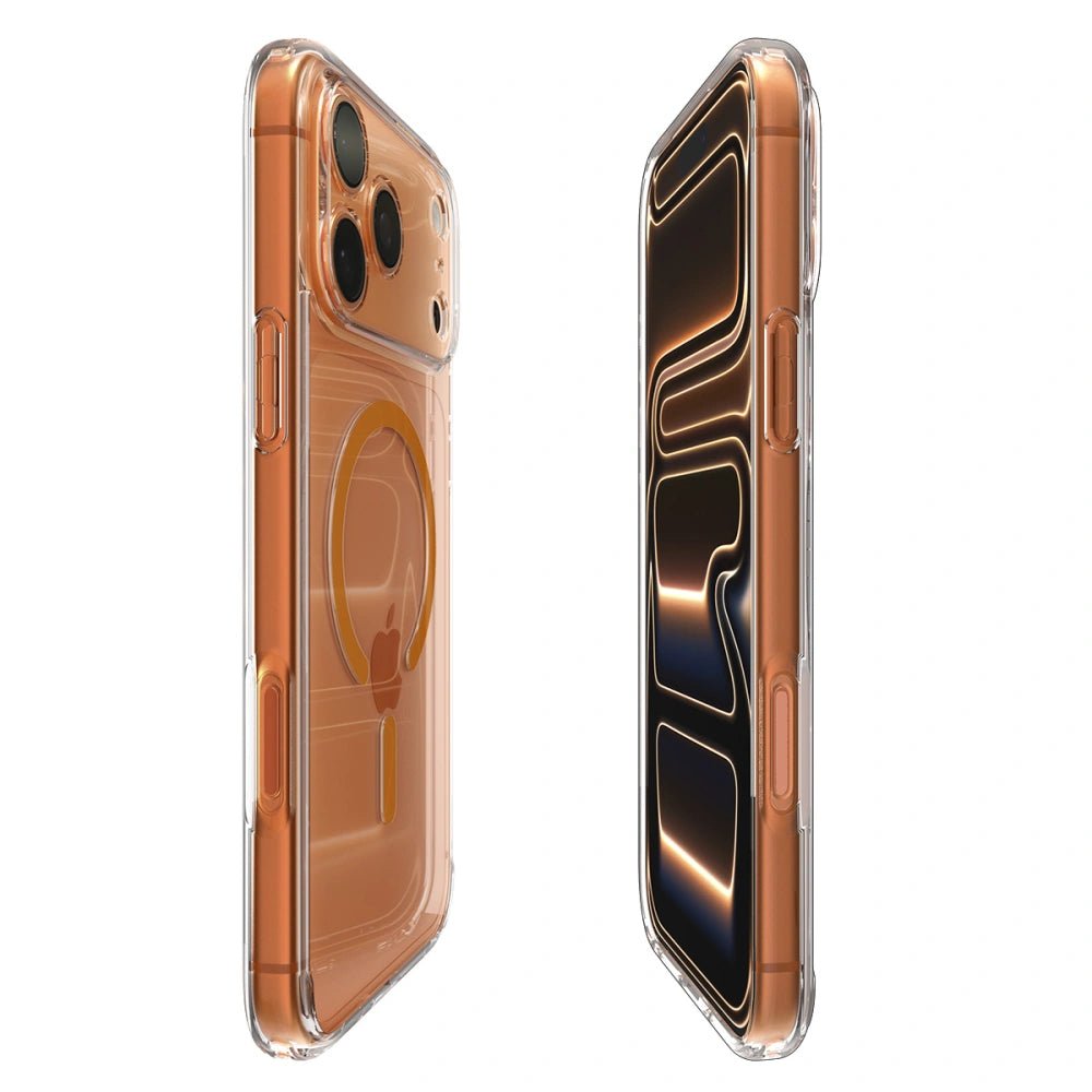 Spigen iPhone 17 Pro - Ultra Hybrid Mag - Σκληρή Θήκη με Πλαίσιο Σιλικόνης Και MagSafe - Clear / Orange