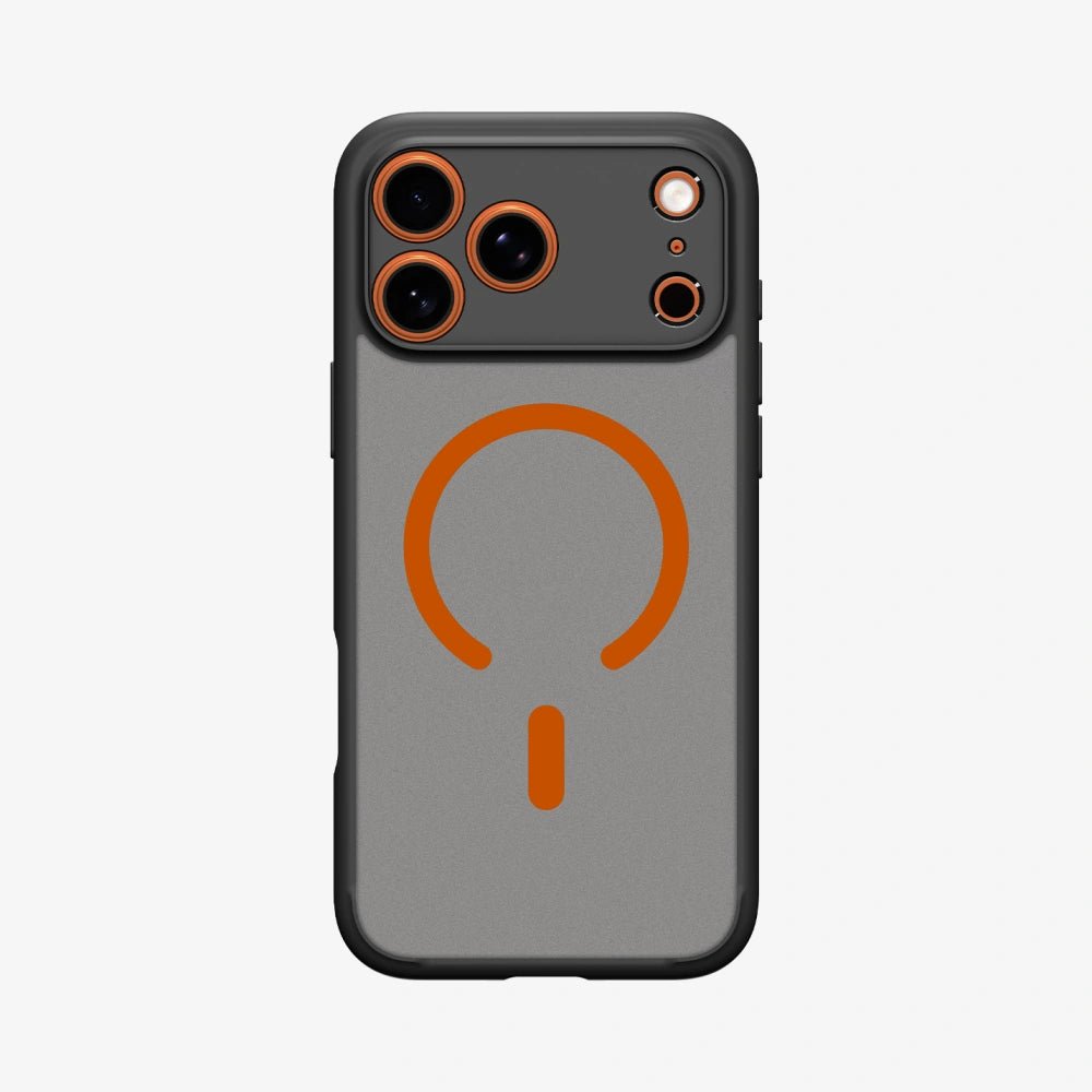 Spigen iPhone 17 Pro - Ultra Hybrid Mag - Σκληρή Θήκη με Πλαίσιο Σιλικόνης Και MagSafe - Frost Black / Orange