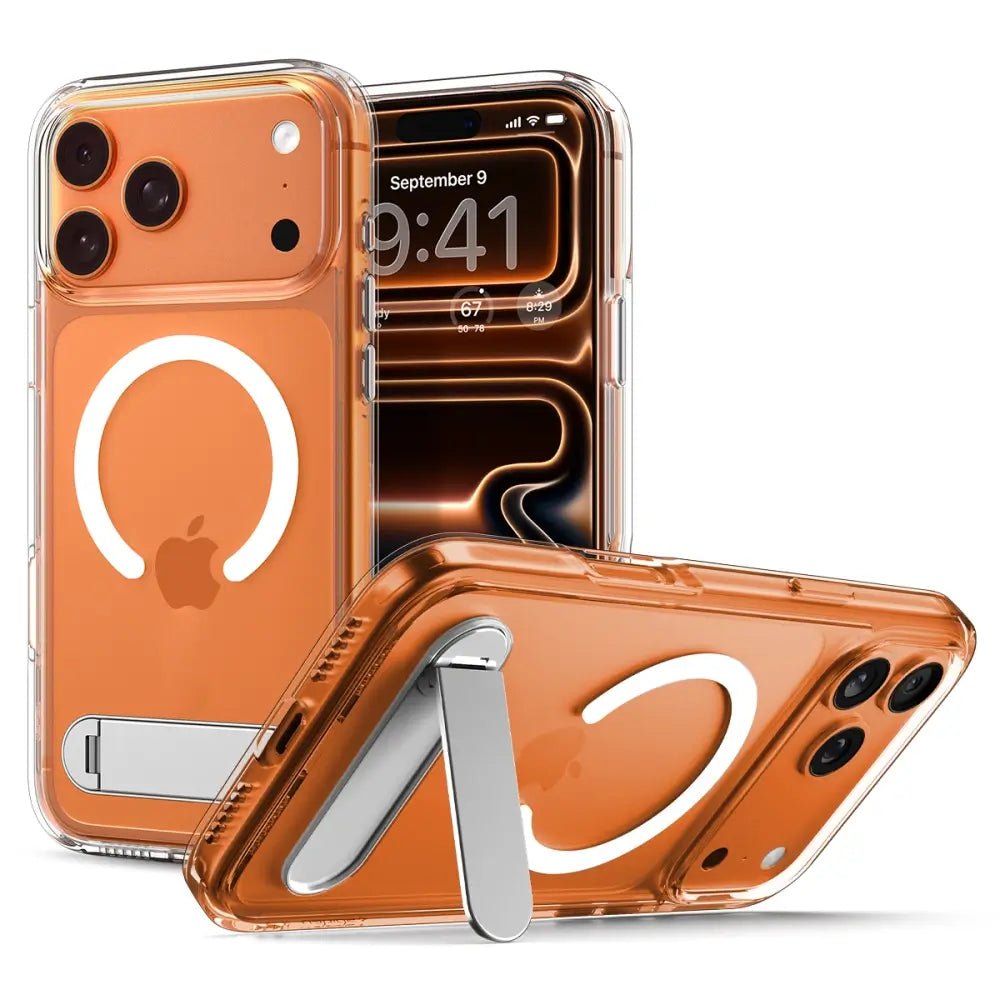 Spigen iPhone 17 Pro - Ultra Hybrid S MagSafe - Σκληρή Θήκη με Πλαίσιο Σιλικόνης και Stand - Clear / White
