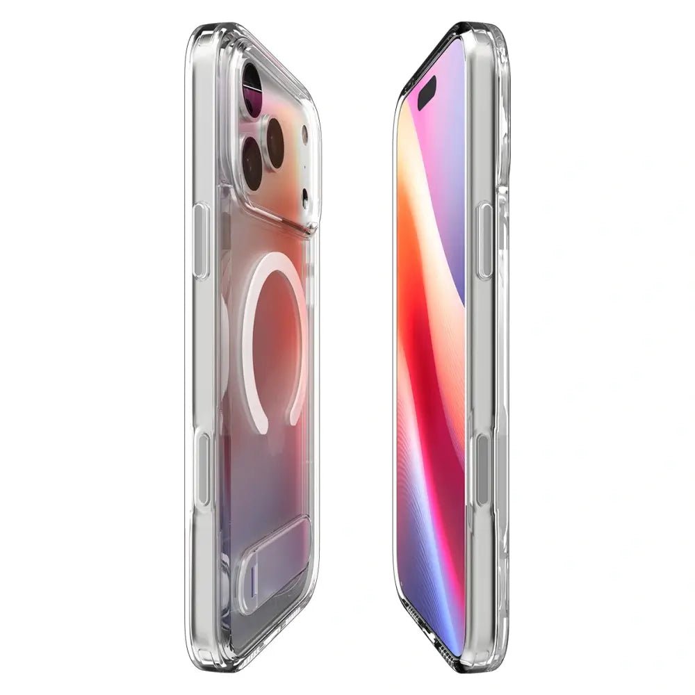 Spigen iPhone 17 Pro - Ultra Hybrid S MagSafe - Σκληρή Θήκη με Πλαίσιο Σιλικόνης και Stand - Clear / White