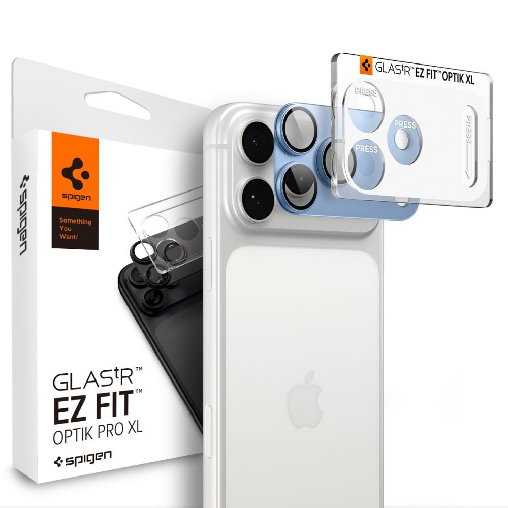 Spigen iPhone 18 Pro - Αντιχαρακτικό Γυαλί για την Κάμερα - Optik Pro XL Glas.TR EZ Fit - Light Blue