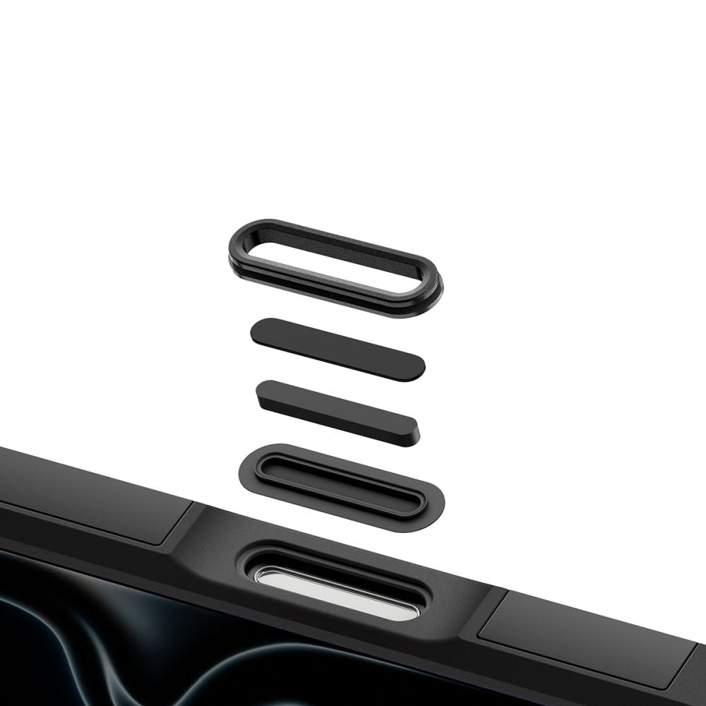 Spigen iPhone 18 Pro / iPhone 17 Pro - MagSafe Σκληρή Θήκη με Πλαίσιο Σιλικόνης και Σταντ - Tough Armor T Mag - Black