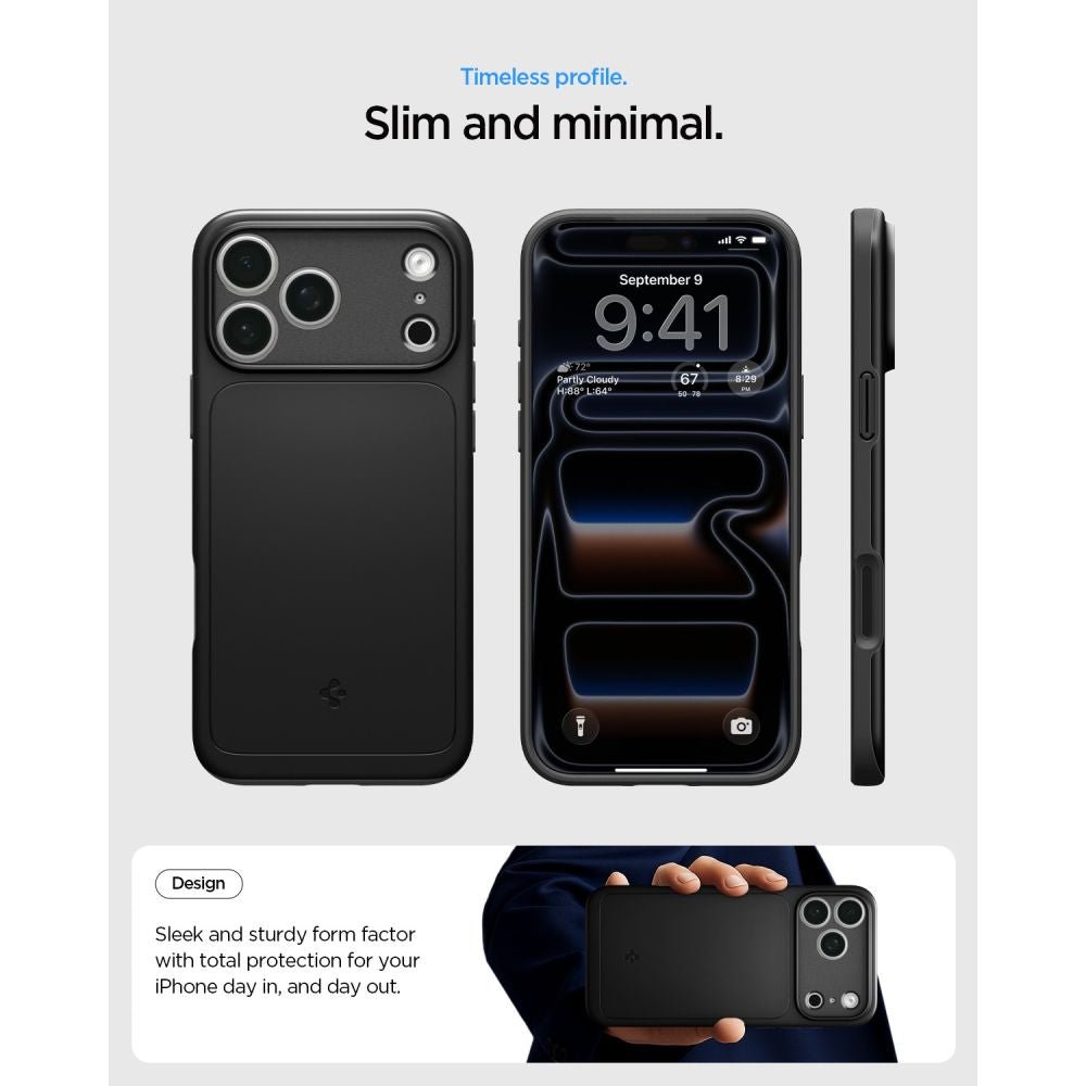 Spigen iPhone 18 Pro / iPhone 17 Pro - Σκληρή Θήκη με MagSafe - Thin Fit Mag - Black