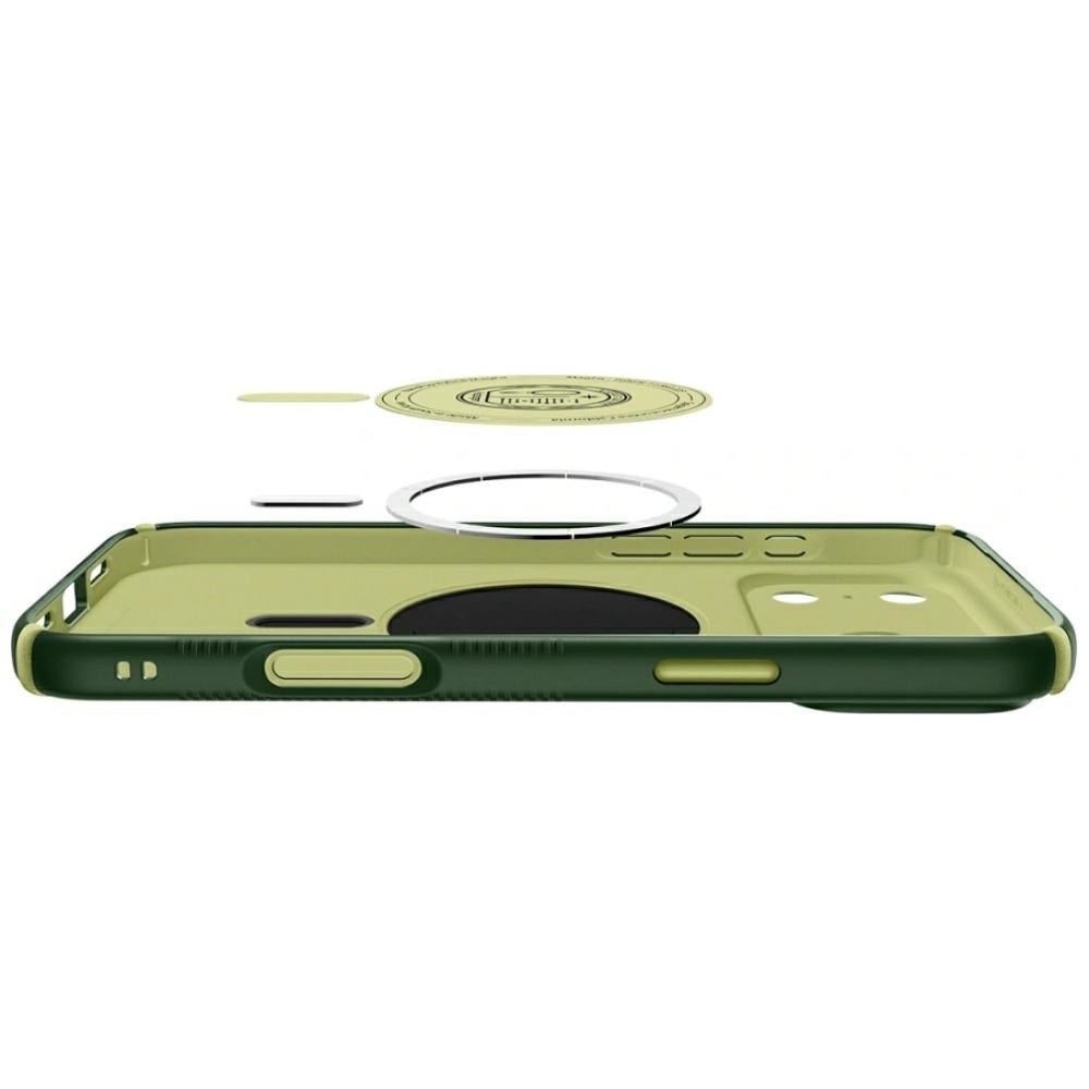 Spigen iPhone 18 Pro / iPhone 17 Pro - Σκληρή Θήκη με Πλαίσιο Σιλικόνης και MagSafe - Nano Pop Hybrid Mag - Avo Green