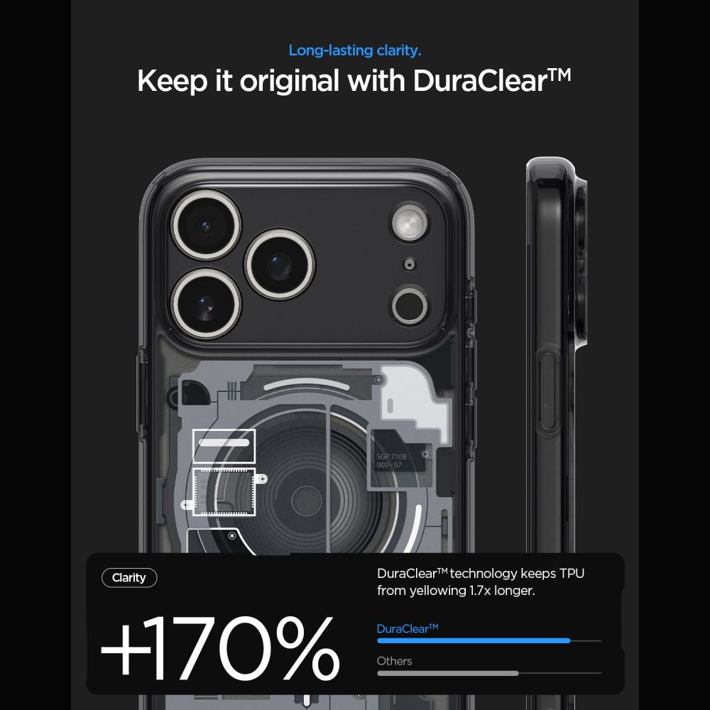 Spigen iPhone 18 Pro / iPhone 17 Pro - Σκληρή Θήκη με Πλαίσιο Σιλικόνης Και MagSafe - Ultra Hybrid Mag - Zero One Black