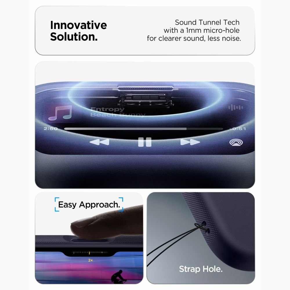 Spigen iPhone 18 Pro / iPhone 17 Pro - Θήκη Σιλικόνης με MagSafe - Nano Pop Mag - Blueberry Navy