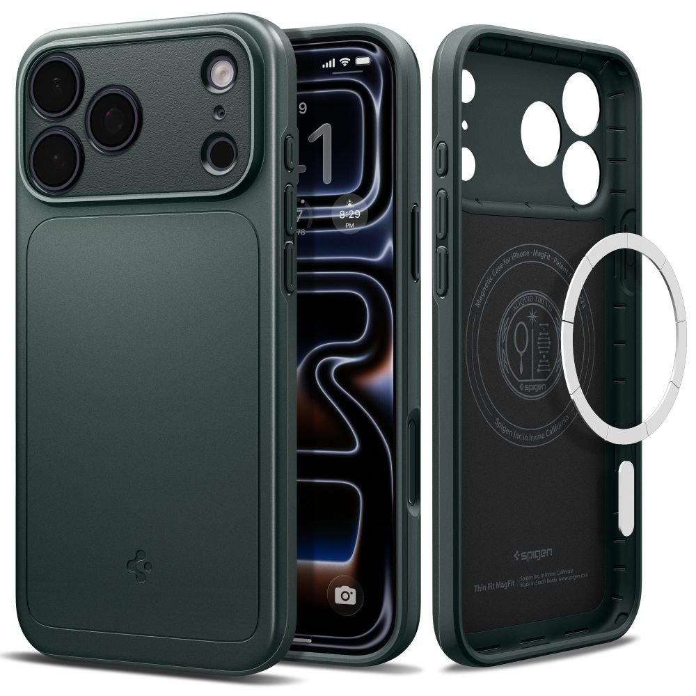Spigen iPhone 18 Pro Max / iPhone 17 Pro Max - Σκληρή Θήκη με MagSafe - Thin Fit Mag - Abyss Green